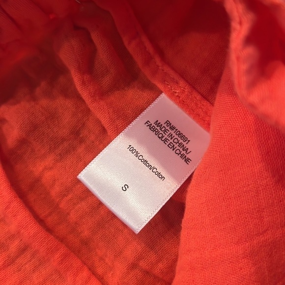 NWT Young Fabulous & Broke YFB Split Tie Wide Leg Pants Coral - Picture 8 of 10